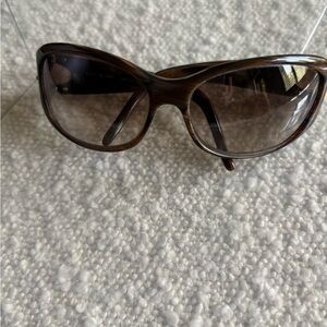 Kate Spade Brown Sunglasses with Wraparound Design